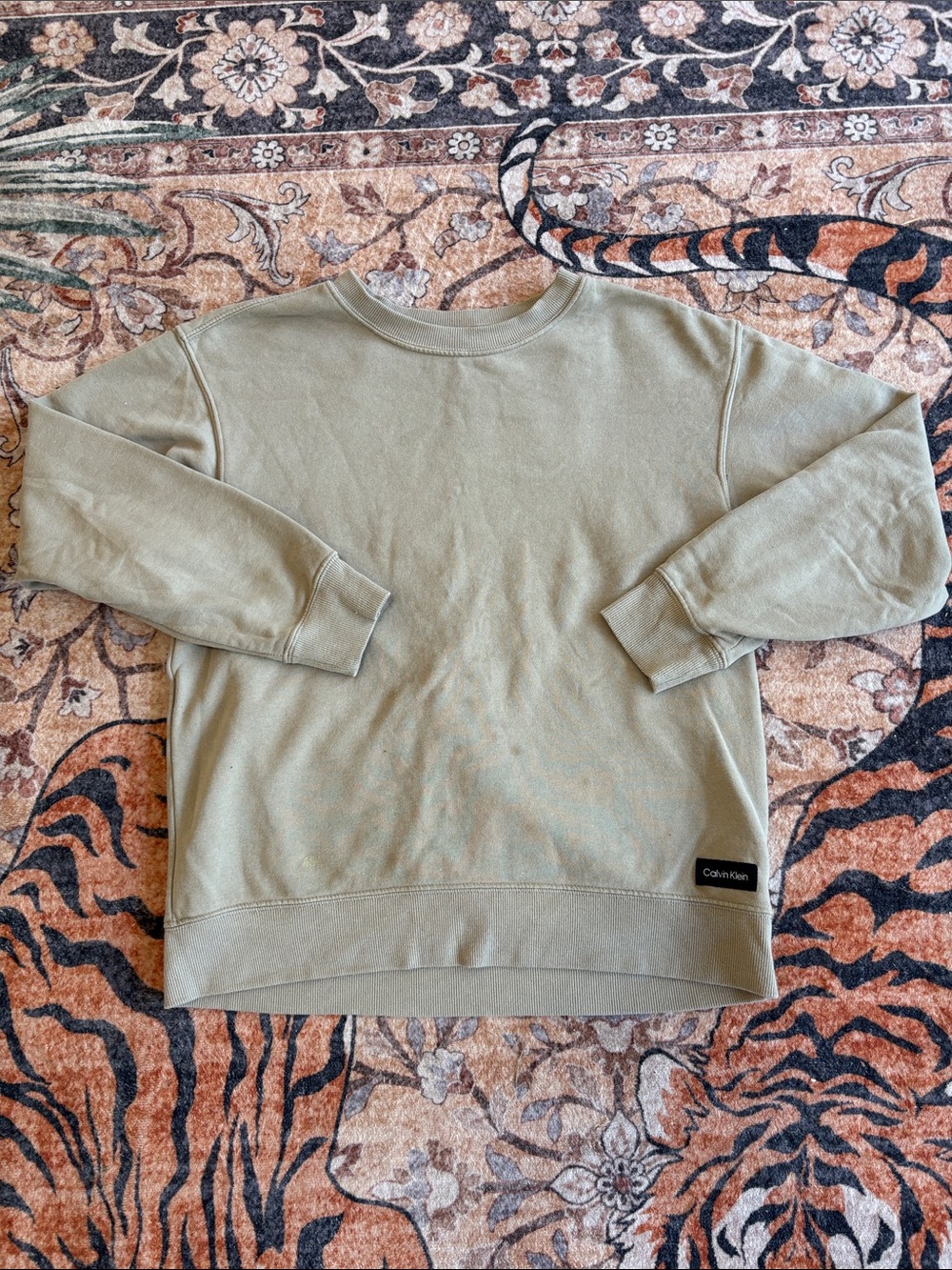 Calvin Klein Light Sage Crewneck Sweatshirt